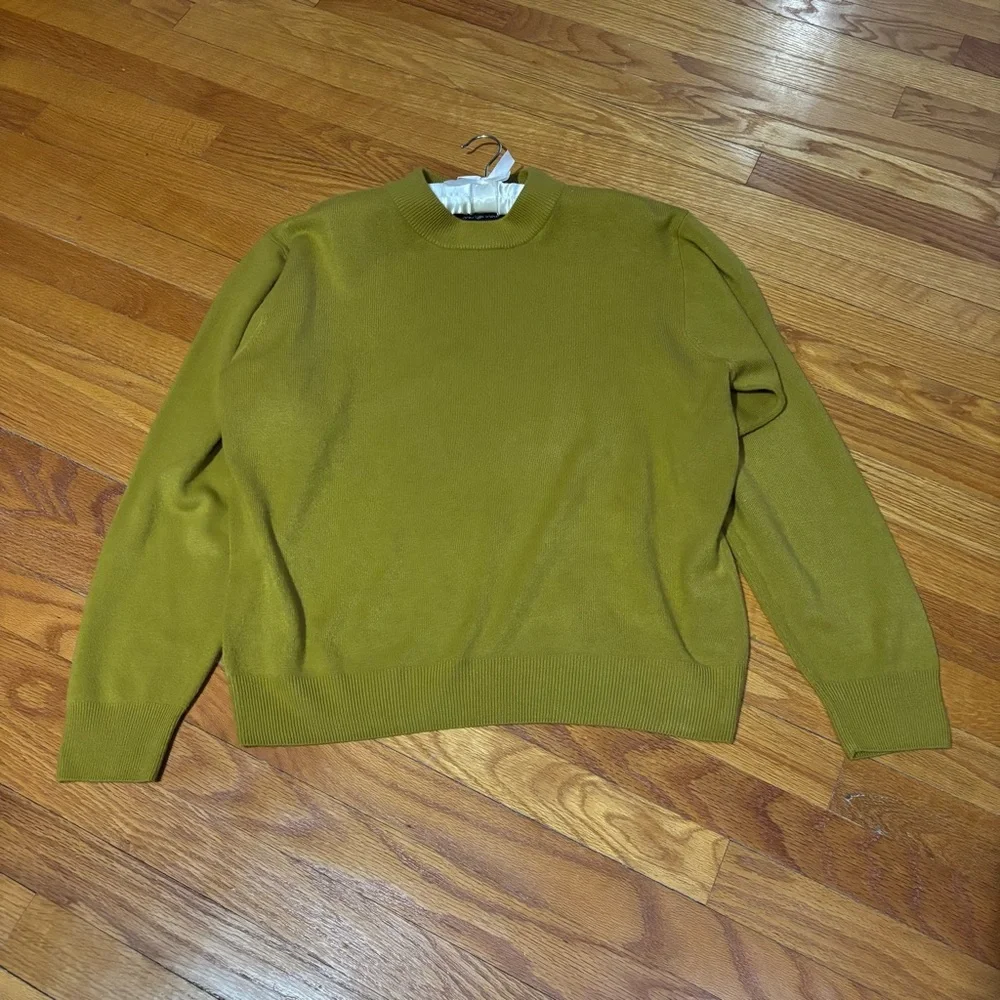 Women’s Sag Harbor Chartreuse Sweater - Picture 2 of 8